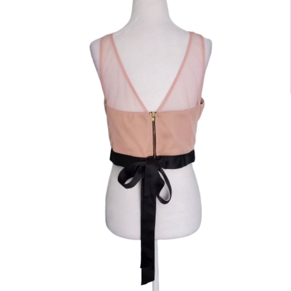 Jump apparel formal zip up crop top tank